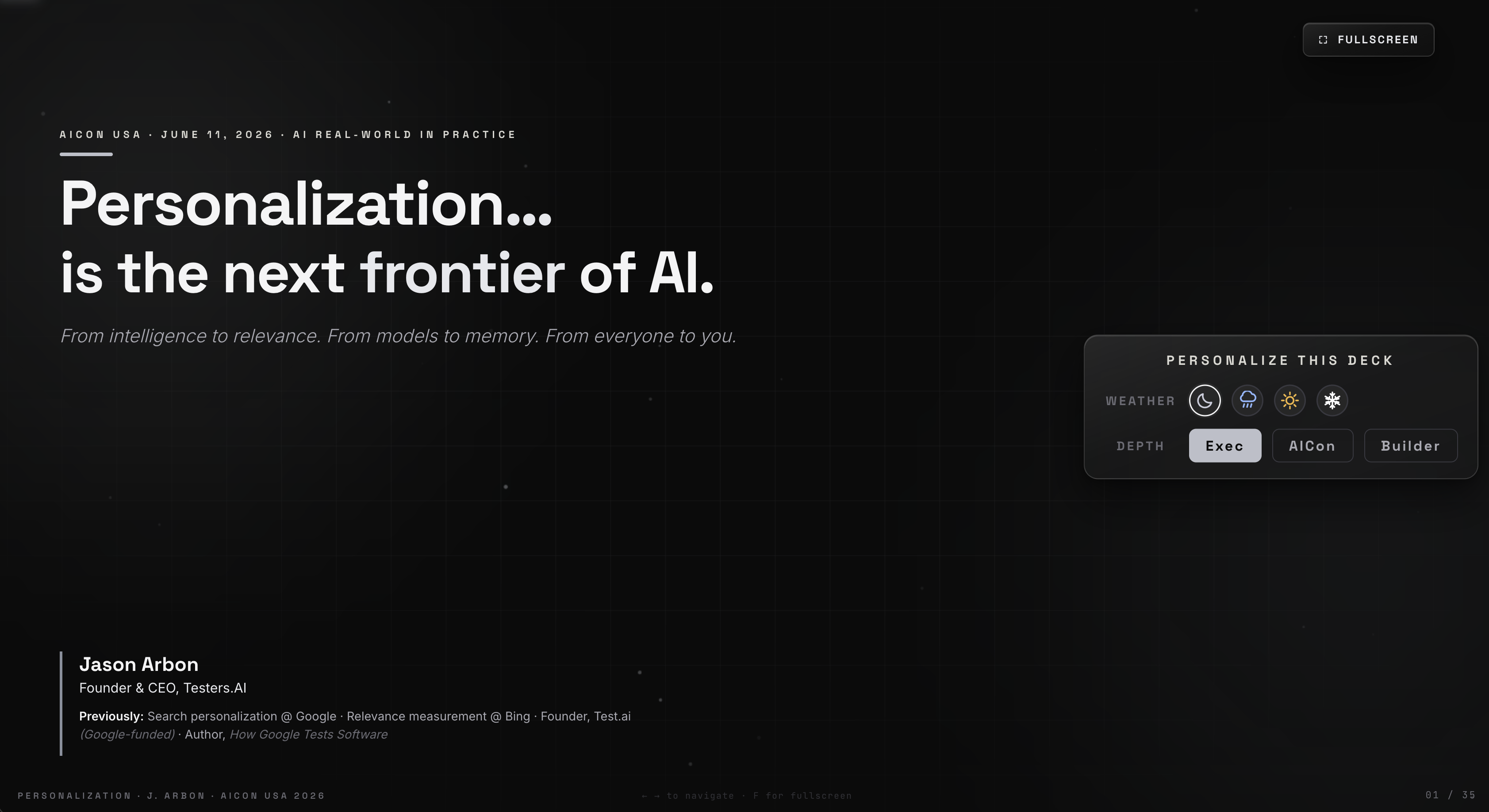 AI and Personalization